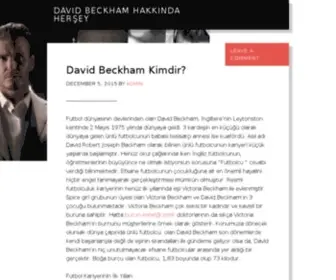 Beckham-Magazine.com(David Beckham Magazine) Screenshot