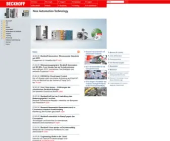 Beckhoff.de(Beckhoff New Automation Technology) Screenshot