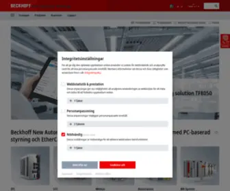 Beckhoff.se(Beckhoff New Automation Technology) Screenshot