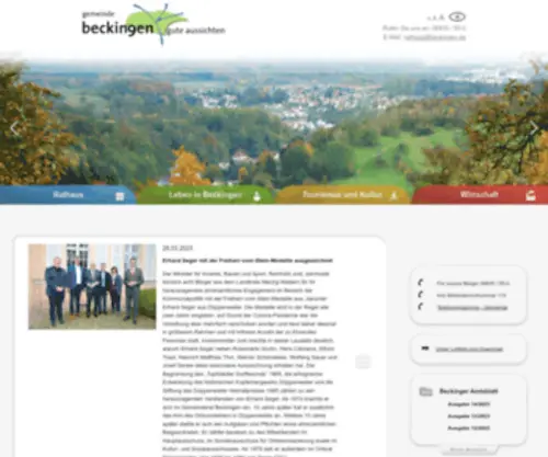 Beckingen.de(Gemeinde Beckingen) Screenshot