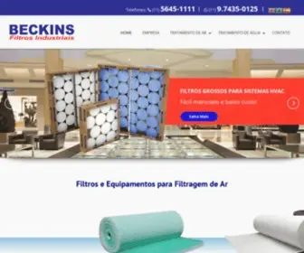 Beckins.com.br(Filtros Industriais Beckins) Screenshot