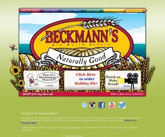 Beckmannsbakery.com(Beckmann's Bakery) Screenshot