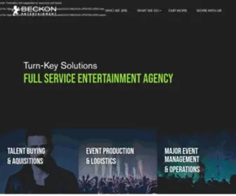 Beckonentertainment.com(Beckon Entertainment) Screenshot