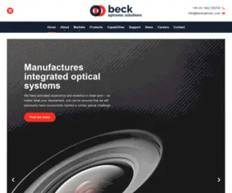 Beckoptronic.com(Beck Optronic Solutions) Screenshot