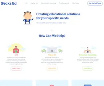 Becksbooks.com(Creating educational solutions) Screenshot