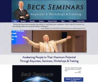 Beckseminars.com(Seminars Training Workshops) Screenshot