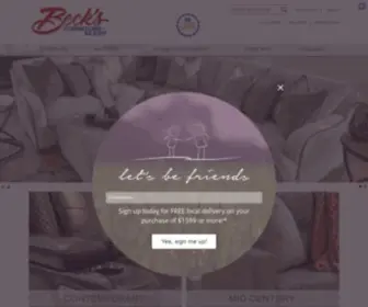 Becksfurniture.com(Top Furniture Store in Rancho Cordova) Screenshot
