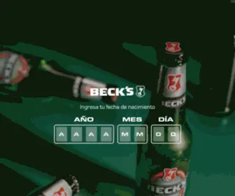 Becksociety.com.co(Beck´s Society) Screenshot