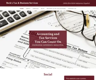 Beckstaxservice.com(Tax Service) Screenshot