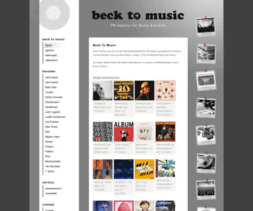 Becktomusic.de(Beck To Music) Screenshot