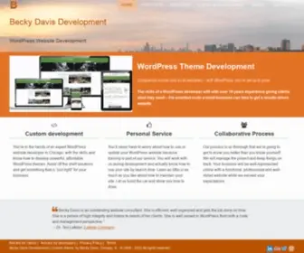 Beckydavisdesign.com(WordPress Theme Development and Training) Screenshot