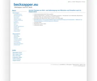 BeckZapper.eu(Blutzapper nach Dr) Screenshot