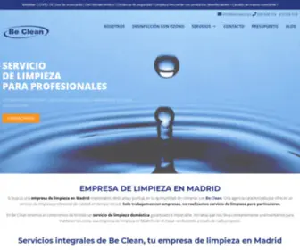 Becleansl.es(Empresa de limpieza profesional en Madrid) Screenshot