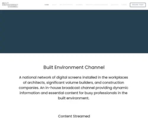 Becnetwork.com.au(Built Environment Channel) Screenshot