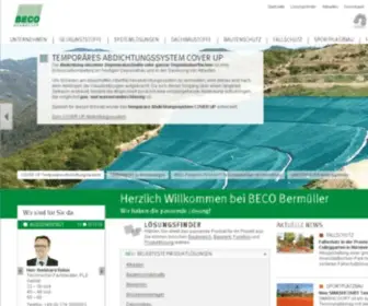 Beco-Bermueller.de(Innovative Produkte und Systemlösungen für die Bauwirtschaft) Screenshot