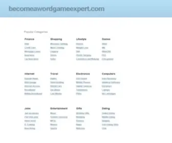 Becomeawordgameexpert.com(Become a Word Game Expert) Screenshot