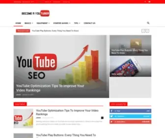 Becomeayoutuber.com(How to become a youtuber) Screenshot