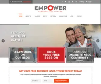 Becomepowerful.com(Empower Personalized Fitness) Screenshot