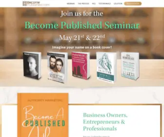 Becomepublished.com(Growing Your Business With Your Book) Screenshot