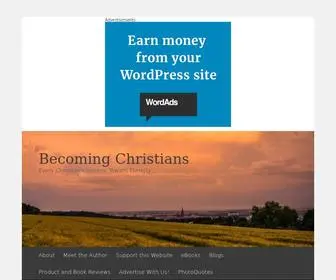 Becomingchristians.com(This website) Screenshot