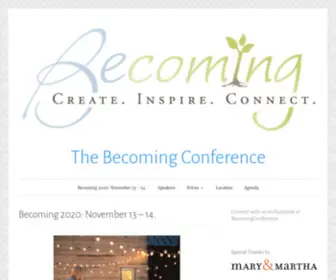 Becomingconf.com(The Becoming Conference) Screenshot