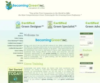 Becominggreeninc.com(Green Consultant) Screenshot