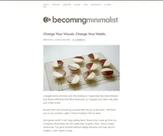 Becomingminimalist.com(Own less) Screenshot