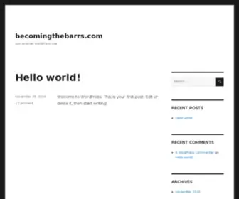 Becomingthebarrs.com(Becoming the Barr's) Screenshot