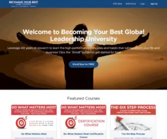 Becomingyourbestuniversity.com(Becoming Your Best Global Leadership University) Screenshot