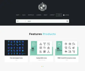 Becrisdesign.com(Free & Premium Handcrafted Icons) Screenshot