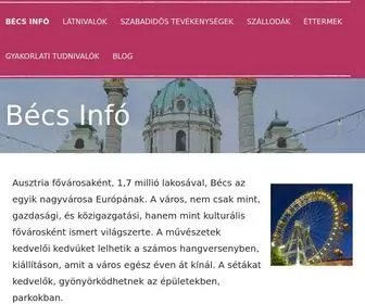 Becsinfo.com(Bécs) Screenshot