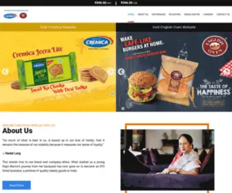 Bectorfoods.com(Home) Screenshot