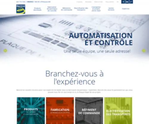 Bectrol.com(Automatisation et Électrification Industrielle) Screenshot