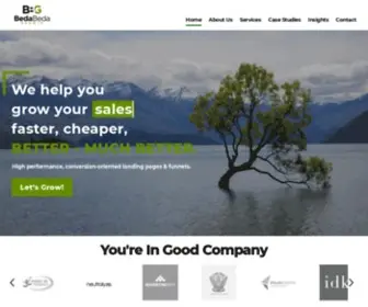 Bedabedagrowth.com(Science-Backed Conversion Rate Optimization) Screenshot