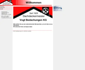 Bedachungen-Vogt.de(Dachdeckermeister Vogt) Screenshot