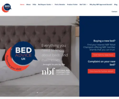 Bedadvice.co.uk(Bed Advice UK) Screenshot