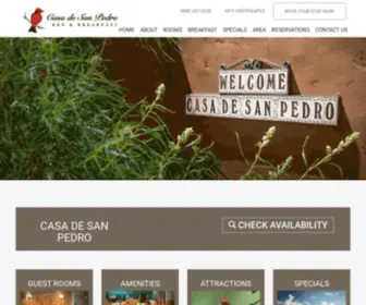 Bedandbirds.com(Casa de San Pedro Bed & Breakfast in Hereford) Screenshot