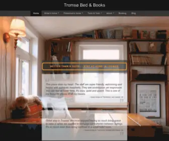 Bedandbooks.no(Tromsø Bed & Books) Screenshot