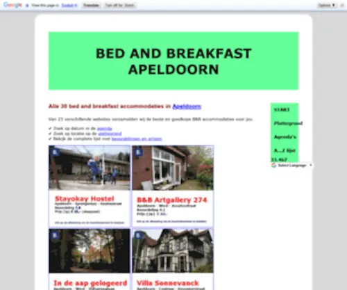 Bedandbreakfast-Apeldoorn.com(Hét) Screenshot