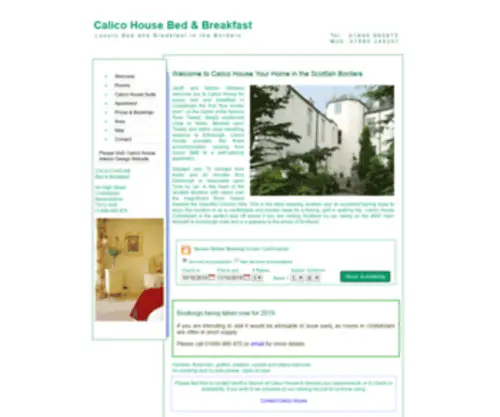 Bedandbreakfast-Luxury.co.uk(Bed and Breakfast Luxury at Calico House Coldstream Scotland) Screenshot