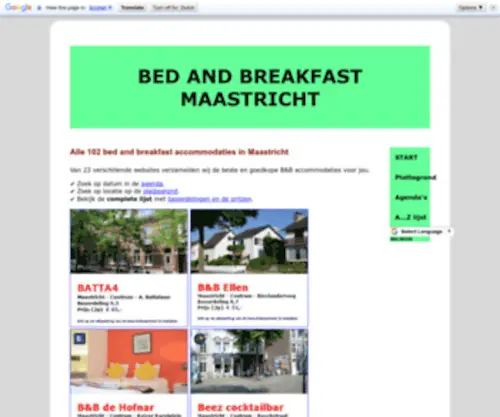 Bedandbreakfast-Maastricht.com(Hét) Screenshot