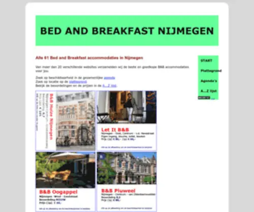 BedandbreakfastnijMegen.nl(Hét) Screenshot