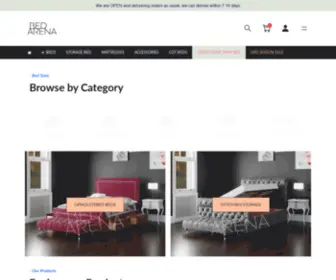 Bedarena.co.uk(Online Bed Retailer UK) Screenshot