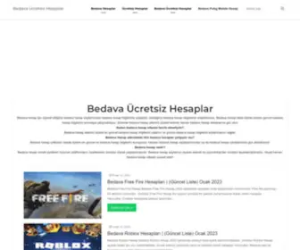 Bedavahesapbul.com(Bedava Hesap) Screenshot