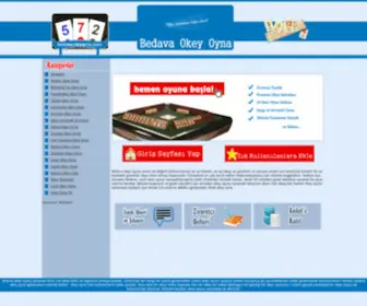 Bedavaokeyoyna.com(Bedava okey oyna) Screenshot