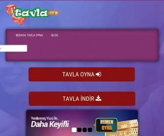 Bedavatavlaoyna.com(Bedava Tavla Oyna) Screenshot