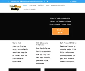 Bedbugbully.com(Bed Bug Bully) Screenshot