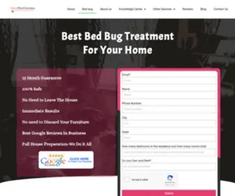 Bedbugsri.com(Best Bed Bug Treatment For Your Home) Screenshot