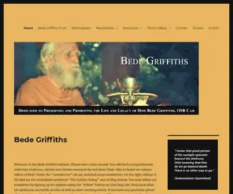 Bedegriffiths.com(Bede Griffiths) Screenshot