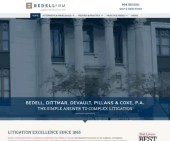 Bedelllawfirm.com(Jacksonville Civil & Criminal Defense Attorneys) Screenshot